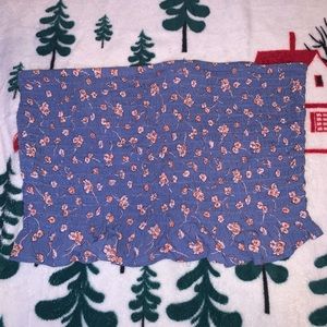 AMERICAN EAGLE Tube Top Floral Pattern Size Large